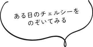 ある日のチェルシーを
のぞいてみる